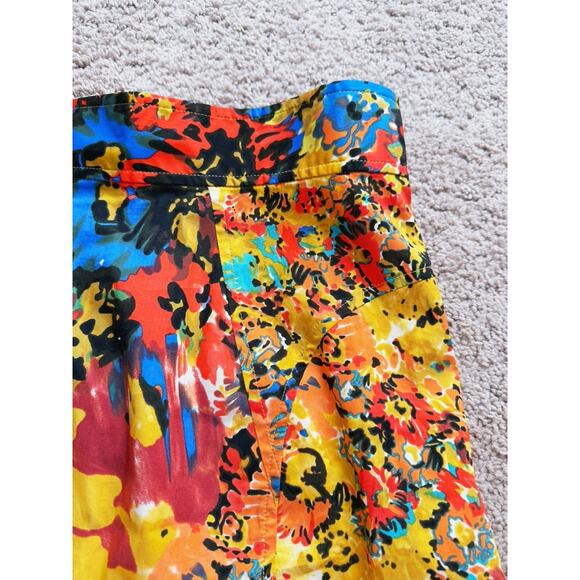 Tracy Reese Anthropologie Gainsborough Yellow Pencil Skirt 12 Artsy Vintage - Picture 9 of 9
